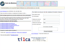 Tablet Screenshot of carte-des-membres.com